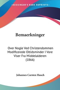 Abbildung von: Bemaerkninger - Kessinger Publishing