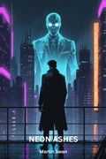 Cover: Neon Ashes (Dax Vector, #1) - Martin Swan