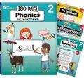 Cover: 180 Days (TM): Phonics, High-Frequency Words, Reading 2nd Edition, and Printing: Grade 2: 4-Book Set - Shell Educational Publishing
