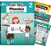Enlarge image Cover: 180 Days (TM): Phonics, High-Frequency Words, Reading 2nd Edition, and Printing: Grade 2: 4-Book Set - Shell Educational Publishing