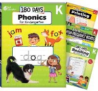 Enlarge image Cover: 180 Days (TM): Phonics, High-Frequency Words, Reading 2nd Edition, and Printing: Kindergarten: 4-Book Set - Shell Educational Publishing