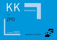 Abbildung von: Karteikarten ZPO - Alpmann Schmidt