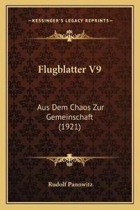 Enlarge image Cover: Flugblatter V9 - Kessinger Publishing