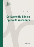 Cover: De Sapientia Biblica opuscula recentiora - Peeters Publishers