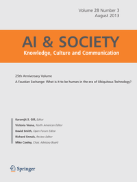 Bild vergrößern Bild: AI & SOCIETY - Springer