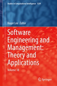 Enlarge image Cover: Software Engineering and Management: Theory and Applications - Springer