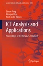 Cover: ICT Analysis and Applications - Springer
