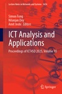 Cover: ICT Analysis and Applications - Springer