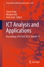 Cover: ICT Analysis and Applications - Springer