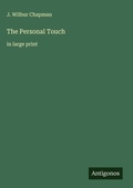 Cover: The Personal Touch - Antigonos Verlag