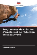Cover: Programmes de creation d'emplois et de reduction de la pauvrete - Editions Notre Savoir