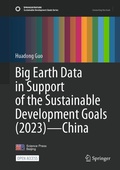 Cover: Big Earth Data in Support of the Sustainable Development Goals (2023) - China - Springer