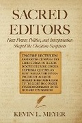 Cover: Sacred Editors - Bhavana Press