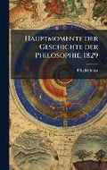 Cover: Hauptmomente der Geschichte der Philosophie, 1829 - Hutson Street Press
