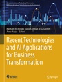 Cover: Recent Technologies and AI Applications for Business Transformation - Springer