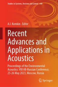Abbildung von: Recent Advances and Applications in Acoustics - Springer