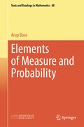 Cover: Elements of Measure and Probability - Springer