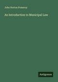 Cover: An Introduction to Municipal Law - Antigonos Verlag