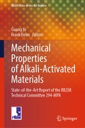Cover: Mechanical Properties of Alkali-Activated Materials - Springer