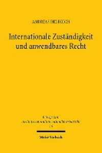 Abbildung von: Internationale Zuständigkeit und anwendbares Recht - Mohr Siebeck