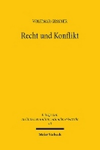 Abbildung von: Recht und Konflikt - Mohr Siebeck