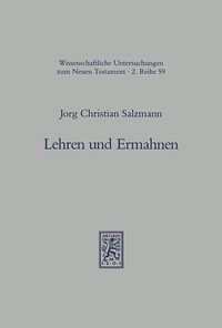 Abbildung von: Lehren und Ermahnen - Mohr Siebeck