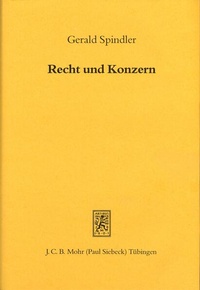 Abbildung von: Recht und Konzern - Mohr Siebeck