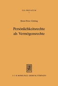 Bild: Persönlichkeitsrechte als Vermögensrechte - Mohr Siebeck