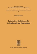 Bild: Fakultatives Kollisionsrecht in Frankreich und Deutschland - Mohr Siebeck