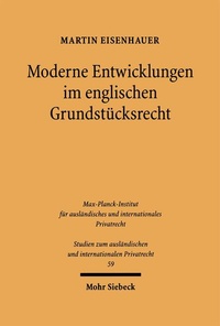 Bild: Moderne Entwicklungen im englischen Grundstücksrecht - Mohr Siebeck