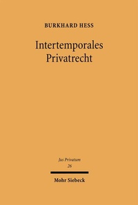 Bild: Intertemporales Privatrecht - Mohr Siebeck