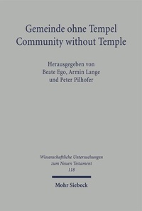 Abbildung von: Gemeinde ohne Tempel /Community without Temple - Mohr Siebeck