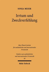 Bild: Irrtum und Zweckverfehlung - Mohr Siebeck