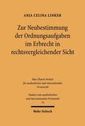 Bild: Zur Neubestimmung der Ordnungsaufgaben im Erbrecht in rechtsvergleichender Sicht - Mohr Siebeck