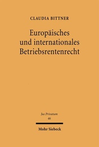 Bild: Europäisches und internationales Betriebsrentenrecht - Mohr Siebeck