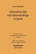 Bild: Aktionärsrechte und Aktionärsklage in Japan - Mohr Siebeck