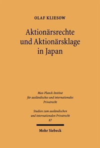 Bild: Aktionärsrechte und Aktionärsklage in Japan - Mohr Siebeck