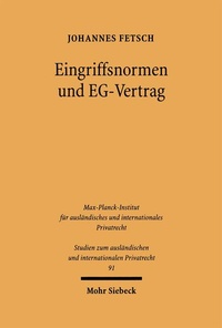 Bild: Eingriffsnormen und EG-Vertrag - Mohr Siebeck