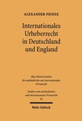 Bild: Internationales Urheberrecht in Deutschland und England - Mohr Siebeck