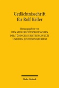 Bild: Gedächtnisschrift für Rolf Keller - Mohr Siebeck