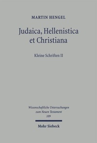 Abbildung von: Judaica, Hellenistica et Christiana - Mohr Siebeck
