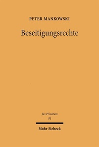 Bild: Beseitigungsrechte - Mohr Siebeck