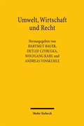 Abbildung von: Umwelt, Wirtschaft und Recht - Mohr Siebeck