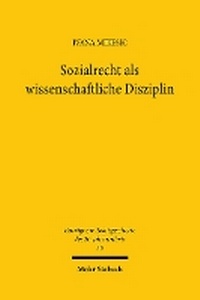 Abbildung von: Sozialrecht als wissenschaftliche Disziplin - Mohr Siebeck
