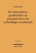 Bild: Der Unternehmensgesellschafter als personaler Kern der rechtsfähigen Gesellschaft - Mohr Siebeck