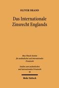 Bild: Das Internationale Zinsrecht Englands - Mohr Siebeck