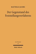 Bild: Der Gegenstand des Feststellungsverfahrens - Mohr Siebeck