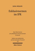 Bild: Exklusivnormen im IPR - Mohr Siebeck