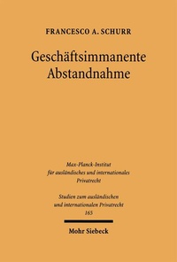 Bild: Geschäftsimmanente Abstandnahme - Mohr Siebeck