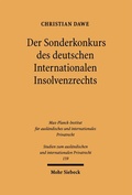 Bild: Der Sonderkonkurs des deutschen Internationalen Insolvenzrechts - Mohr Siebeck